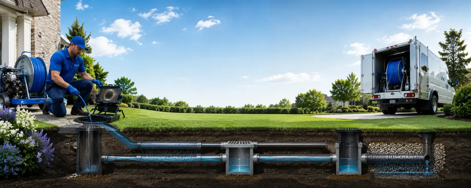 Outdoor drain cleaning information for Tom Bean, TX